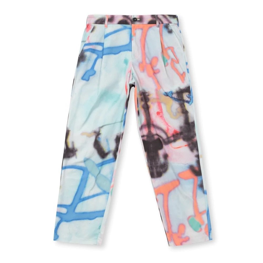 Brain Dead Horfee Spray Paint Graffiti Pants